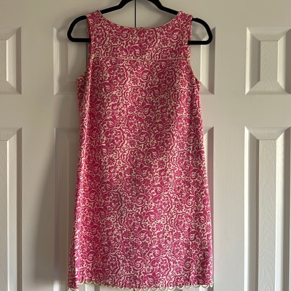 Lily Pulitzer Women’s Daytime Party Pink & Cream Tank Sheath Dress Size 4